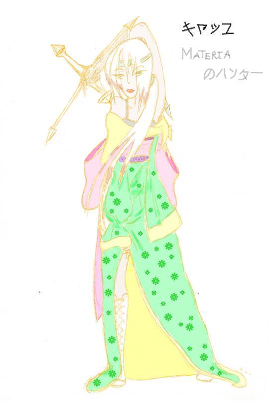 Yuffie in Green Kimono by TheQueenofChiba