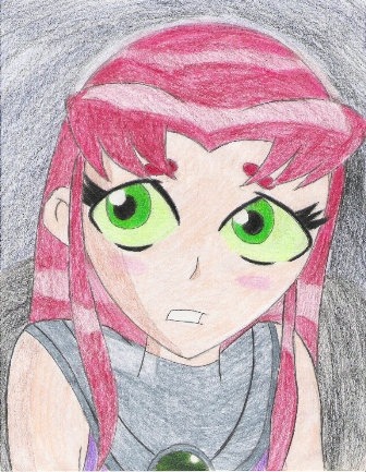 Embarassed Starfire by TheREALViolet