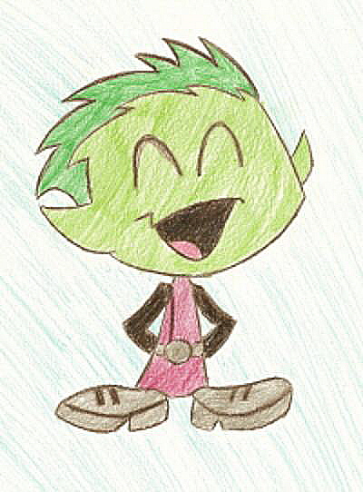 BeastBoy Chibiness!!!! by TheREALViolet