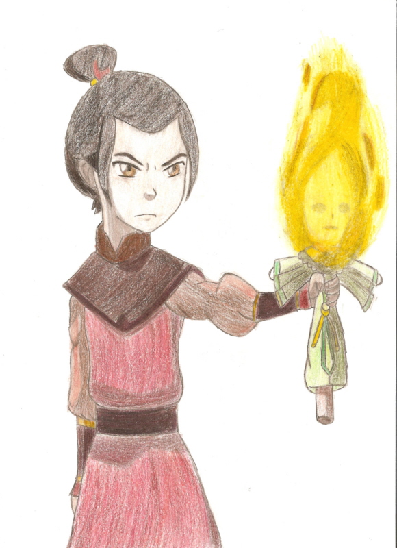 Azula burning a doll by TheREALViolet