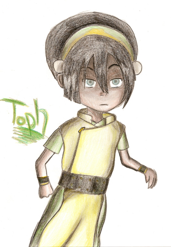 Toph detailed shading (sort of) by TheREALViolet