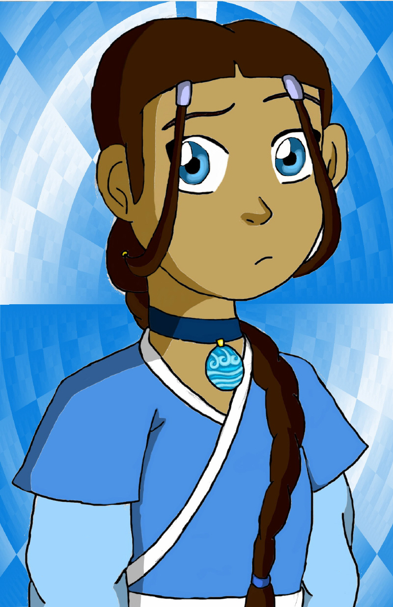 Katara colored on some program by TheREALViolet