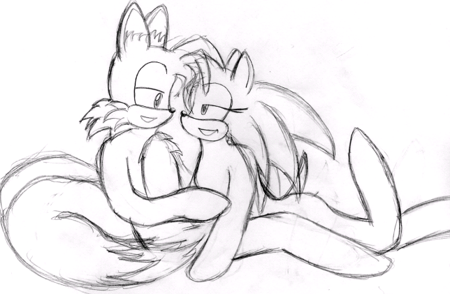 Older Tails and Amy by TheRagdollOBD