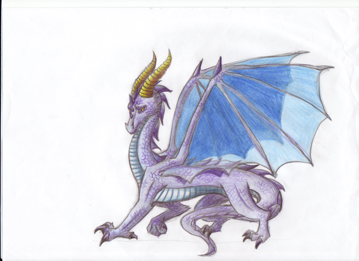 violett Dragon by TheWolfsgirl90