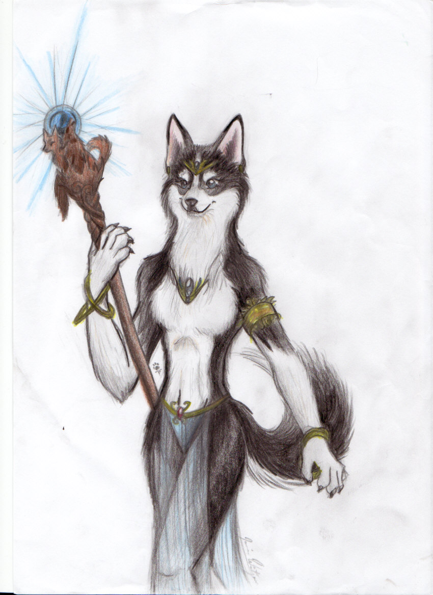 Husky anthro by TheWolfsgirl90