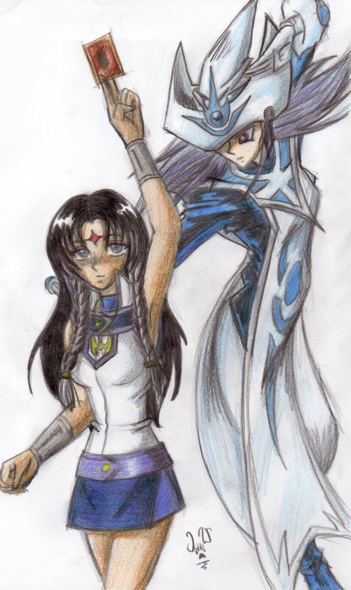 Karyana and Silent Magician by TheWolfsgirl90