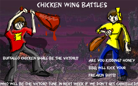 Chicken Wing Battles! by The_Azure_Knight