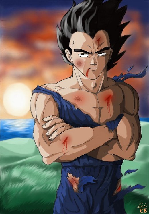 His Majesty, Prince Vegeta ('Ripped' Collection) by The_Ebony_Phoenix
