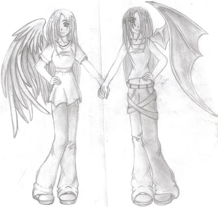Angel and Devil by The_Kyo-Ki_Twins