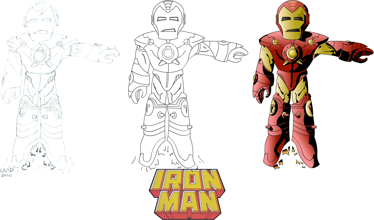 Iron Man progression by The_Minx