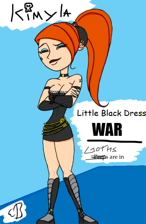 Kimyla in the Littlle Black Dress War by The_Mushroom_King