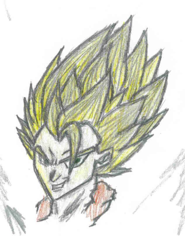 Gogeta Pencil Sketch by The_Only_True_Warrior