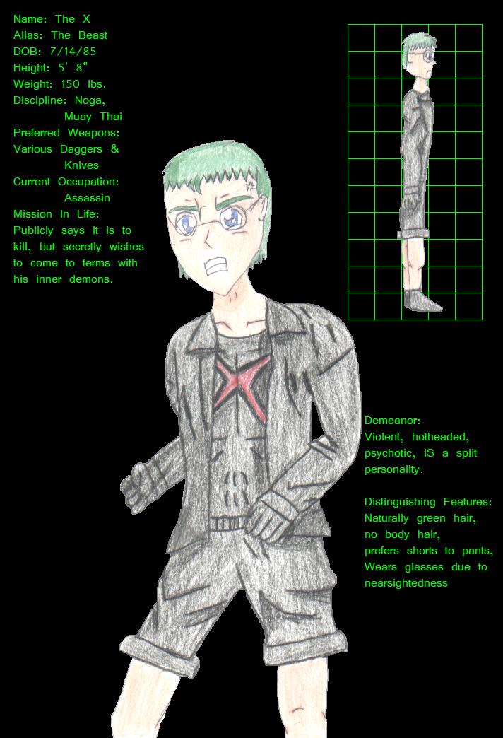 Anime-Style Stats Image #2 - The X by The_S