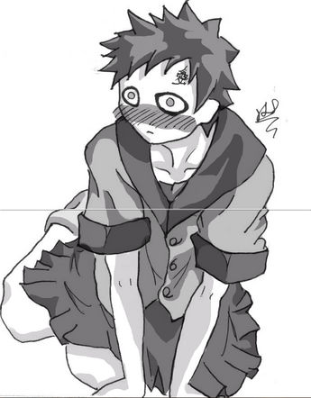 Gaara... in a schoolgirl outfit? by The_Stef