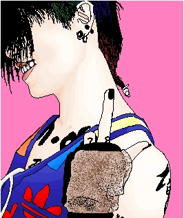 Miyavi pixel art by The_Stef