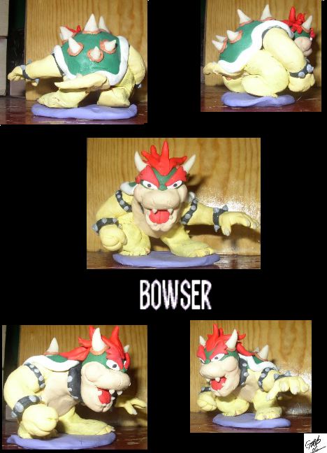 Bowser-Clay Figure by The_Unsent_Laugh