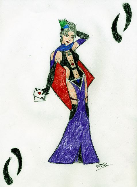Paine Card for FFX-2_Fan (art trade) by The_Unsent_Laugh