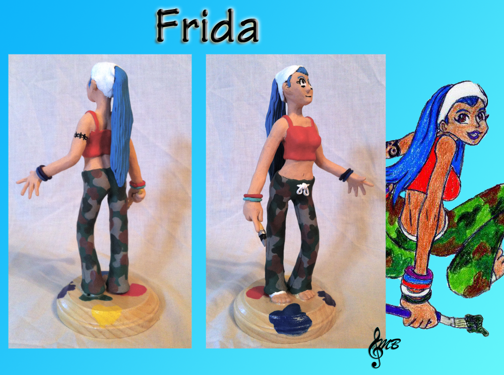 Clay:Frida by The_Unsent_Laugh