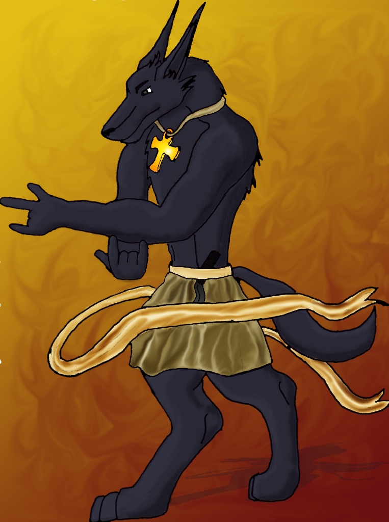 Anubis (Walks like an Egyptian) by The_White_Dragon