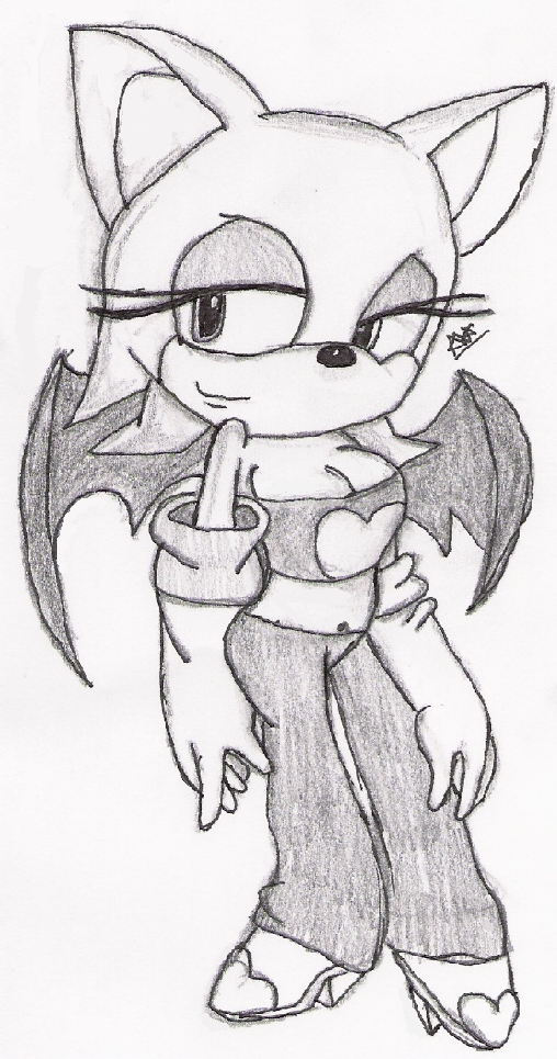 Rouge the bat by The_shadows_of_my_heart