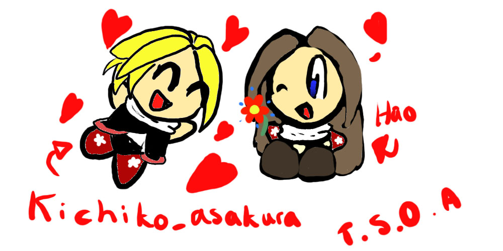 Kichiko and Hao! - For Kichiko_asakura by The_spirit_of_Amidamaru