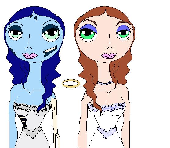 Corpse Bride Emily alive and dead by The_true_James_Potter