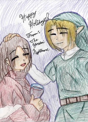 Happy Holidays From Link and Tessa by The_youkai_nightmare