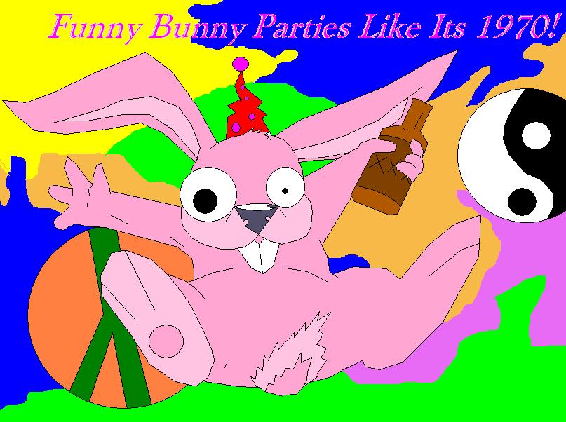 drunk funny bunny by Thefamous1