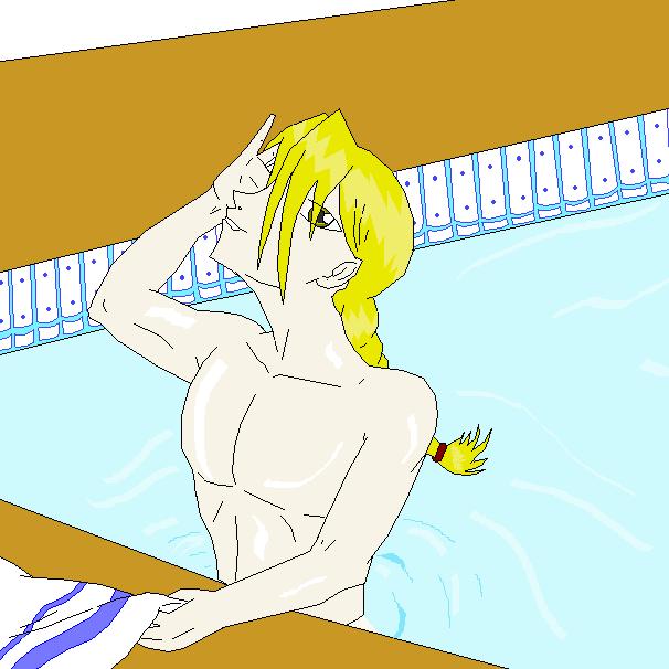 edward in pool by Thefamous1