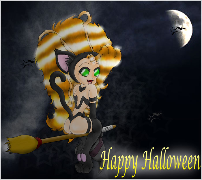 Felicia (Happy Halloween) by Thnikk_of_Doom
