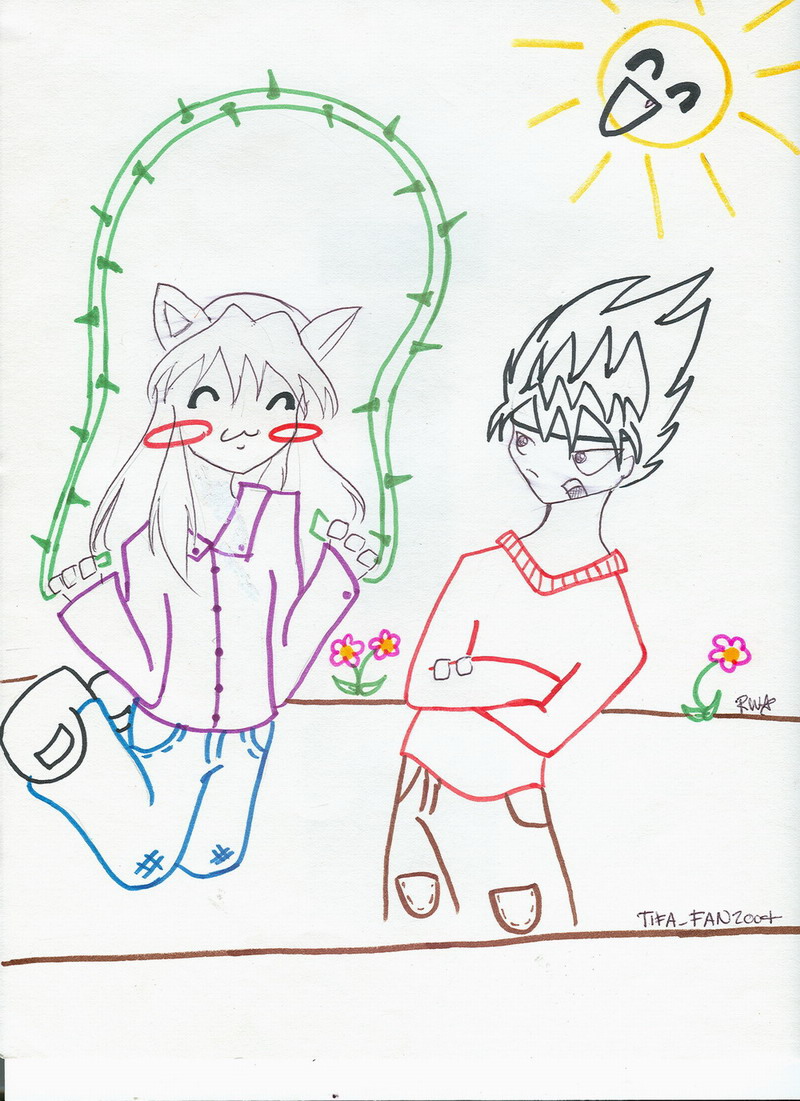 Youko Kurama and Hiei *request* by Tifa_Fan2004