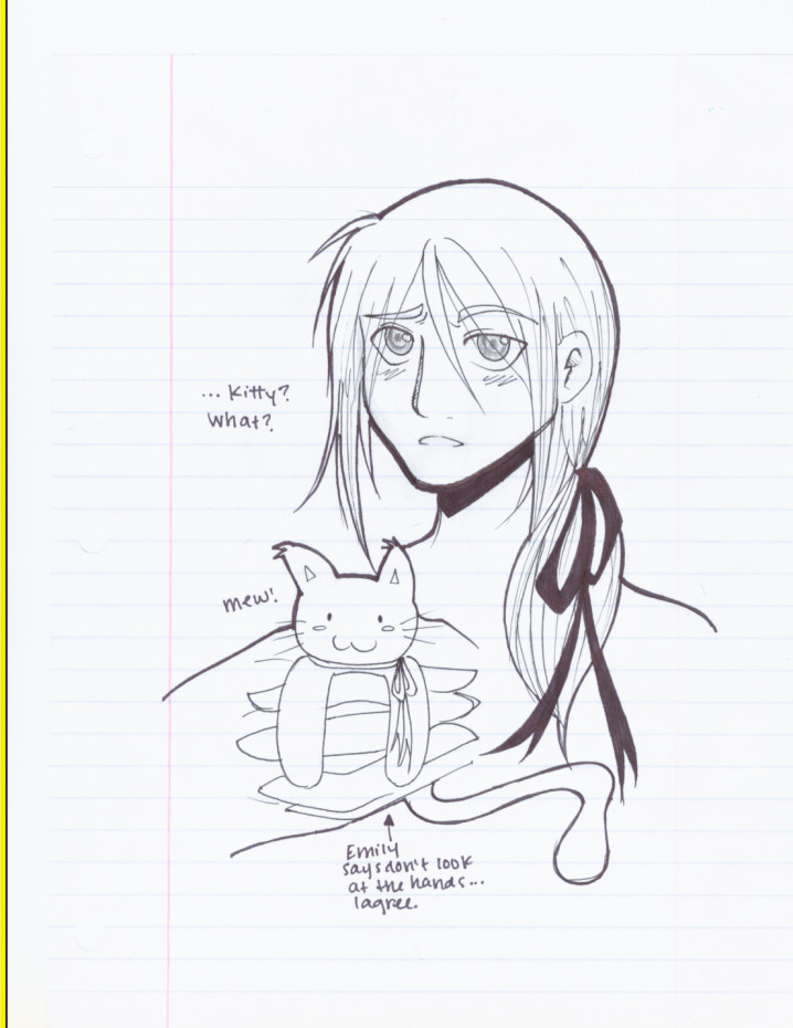 Riku and a kitty by Tifa_Fan2004