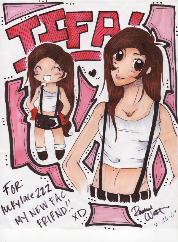 Tifa for luckylace222 Colored by Tifa_Fan2004
