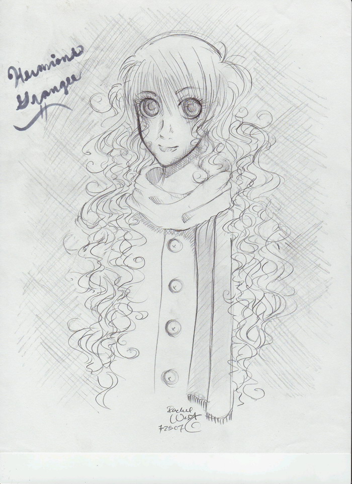 Hermione Granger sketch by Tifa_Fan2004
