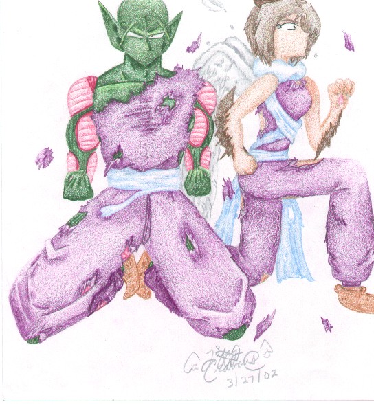 Piccolo and Deshee - Kick Butt! by TiffyAngel