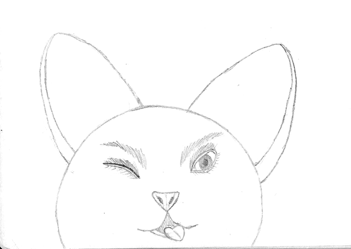 um... cartoony cat thingy by Tigereno-loves-Wolf