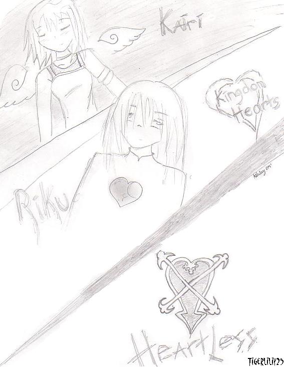 Kairi, Riku, and the Heartless by Tigerliliy25