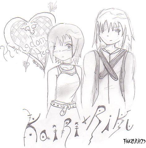 Kairi and Riku by Tigerliliy25