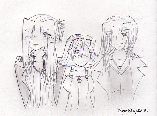 Quistis, Selphie, and Irvine by Tigerliliy25