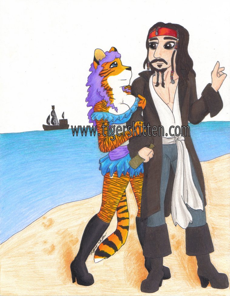 TK & Jack Sparrow by Tigers_Kitten