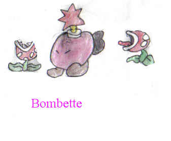 Bombette and the putrid pirahna and pirahna plant by Tikal_the_echidna
