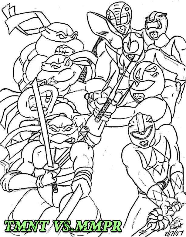 TMNT Vs. MMPR by TimE