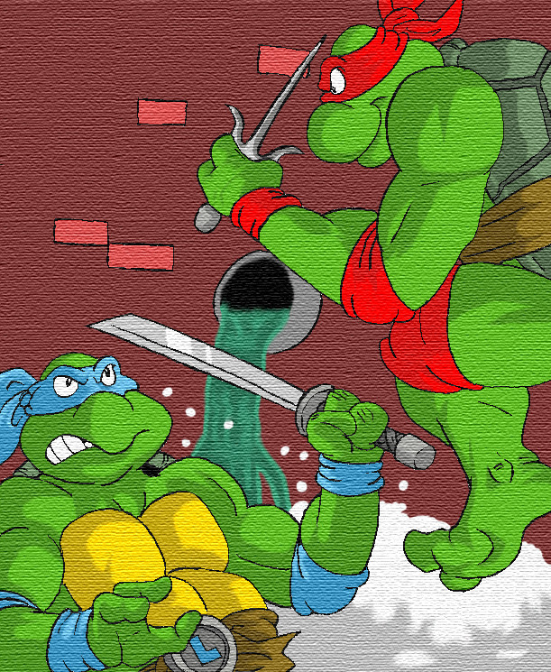 Leo Vs. Raph by TimE