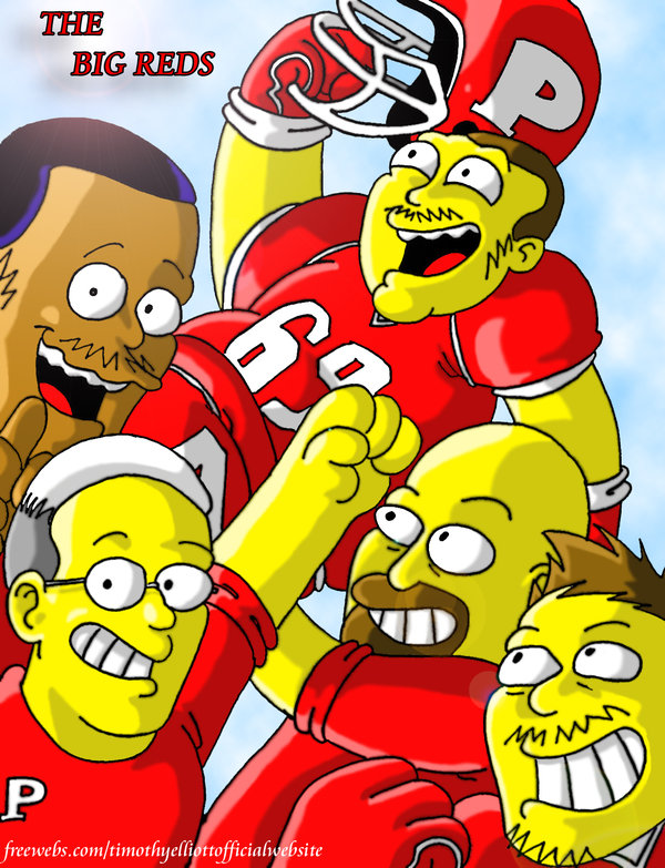 The Big Reds (The Simpsons style) by TimE