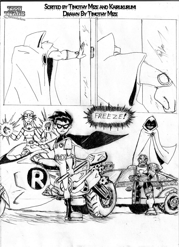 Teen Titans Chronicles Act 01 - P11 - B&amp;W by TimothyMize