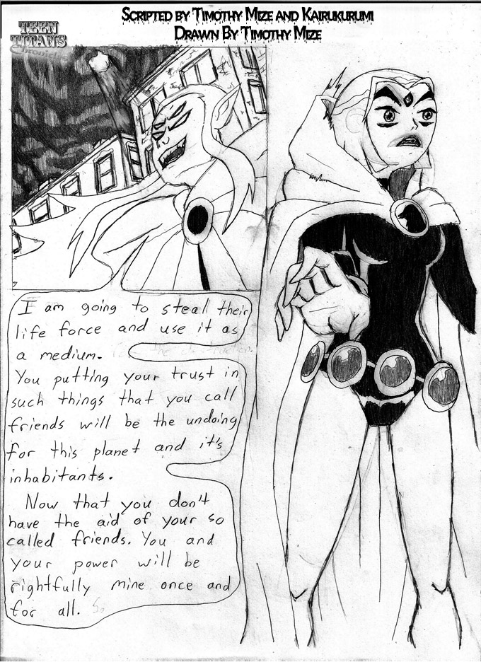 Teen Titans Chronicles Act 01 - P24 - B&amp;W by TimothyMize