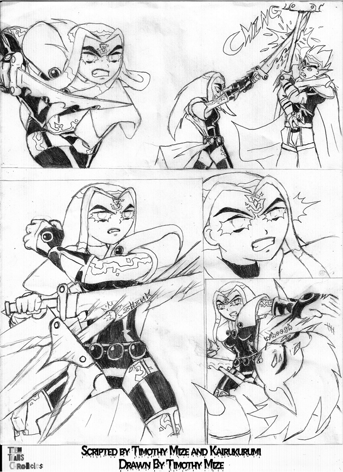 Teen Titans Chronicles Act 02 - P02 - B&W by TimothyMize