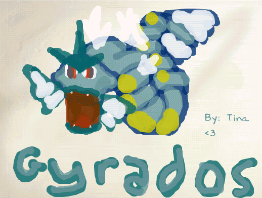 Artpad Gyarados [Year: 2005] by TinaYoshi