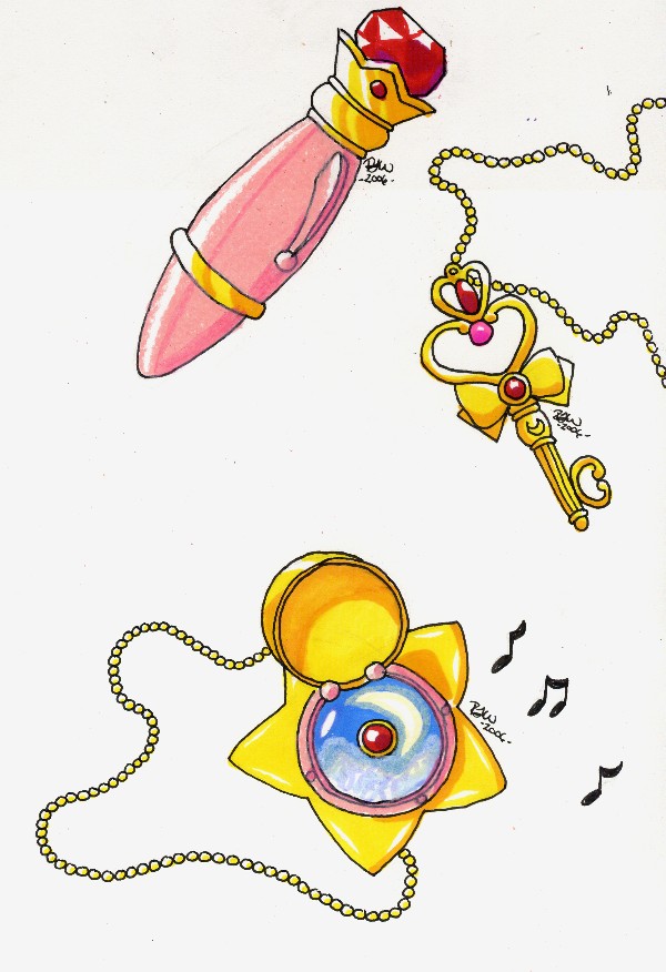 Time Key, Luna Pen, Star Locket by Tini