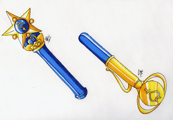 Sailor Mercury Henshin Pens by Tini